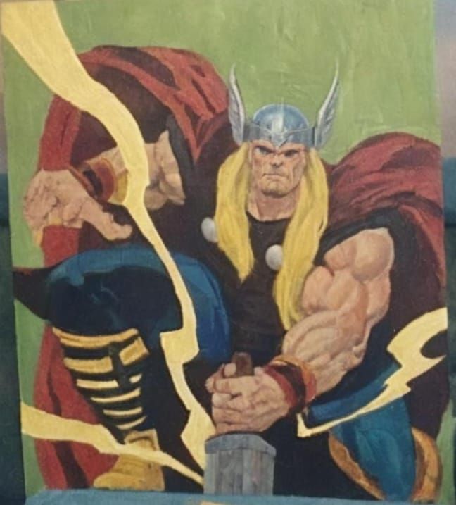 Thor Full Painting: Heroic Marvel Artwork