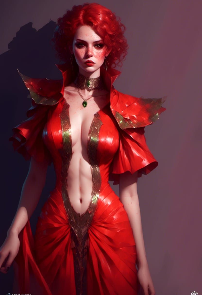 Cyberpunk Vampiress in 3000 AD Portrait