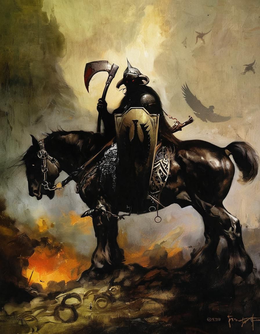 Death Dealer in Heroic Fantasy Style