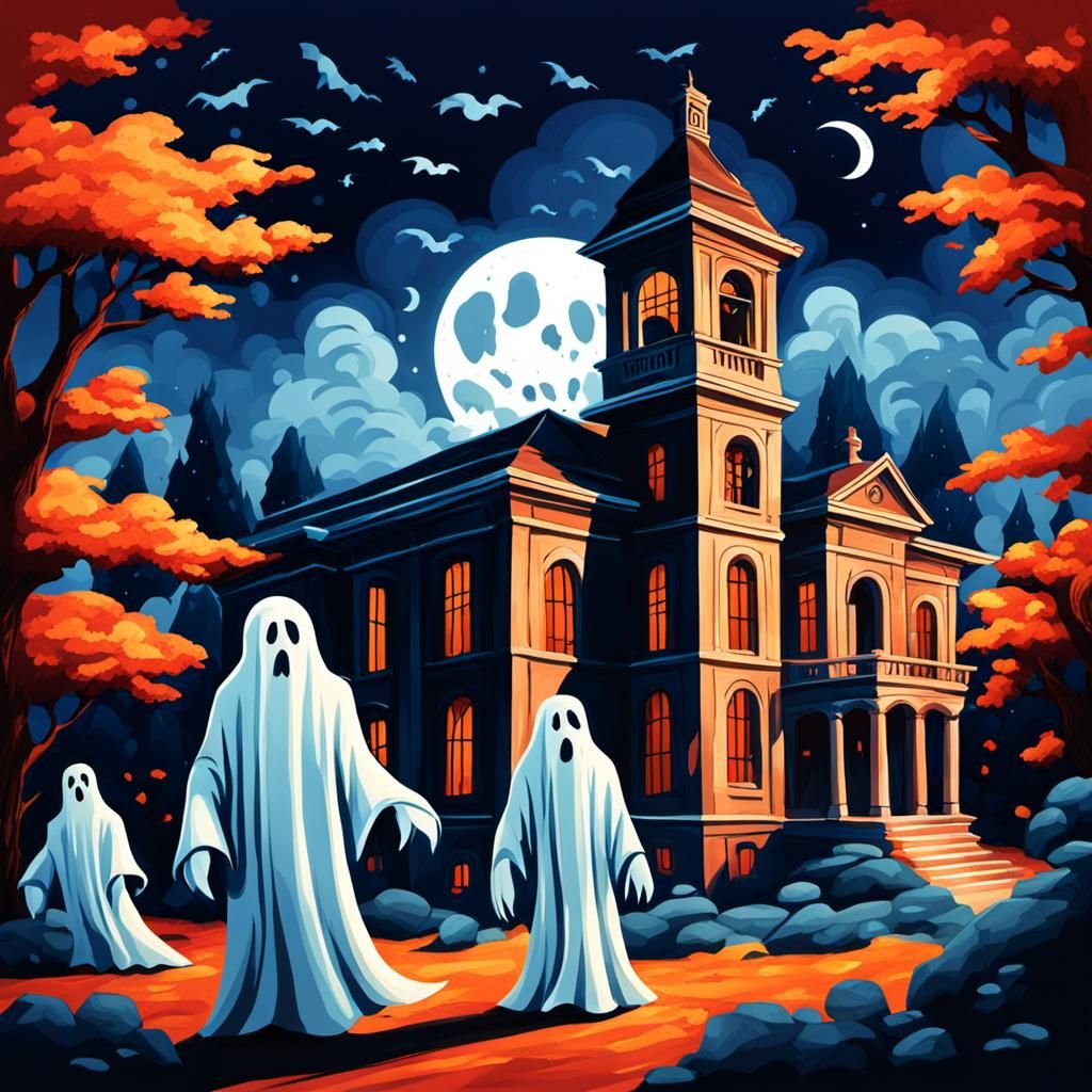 Ethereal Ghostly Apparition in Digital Render