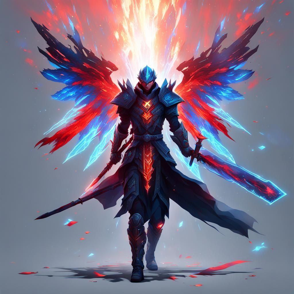 Epic Anime Shadow Assassin of Ice and Fire