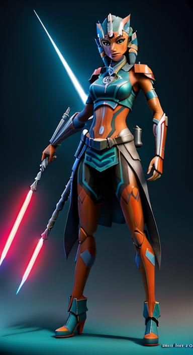 Ahsoka Tano as a shark