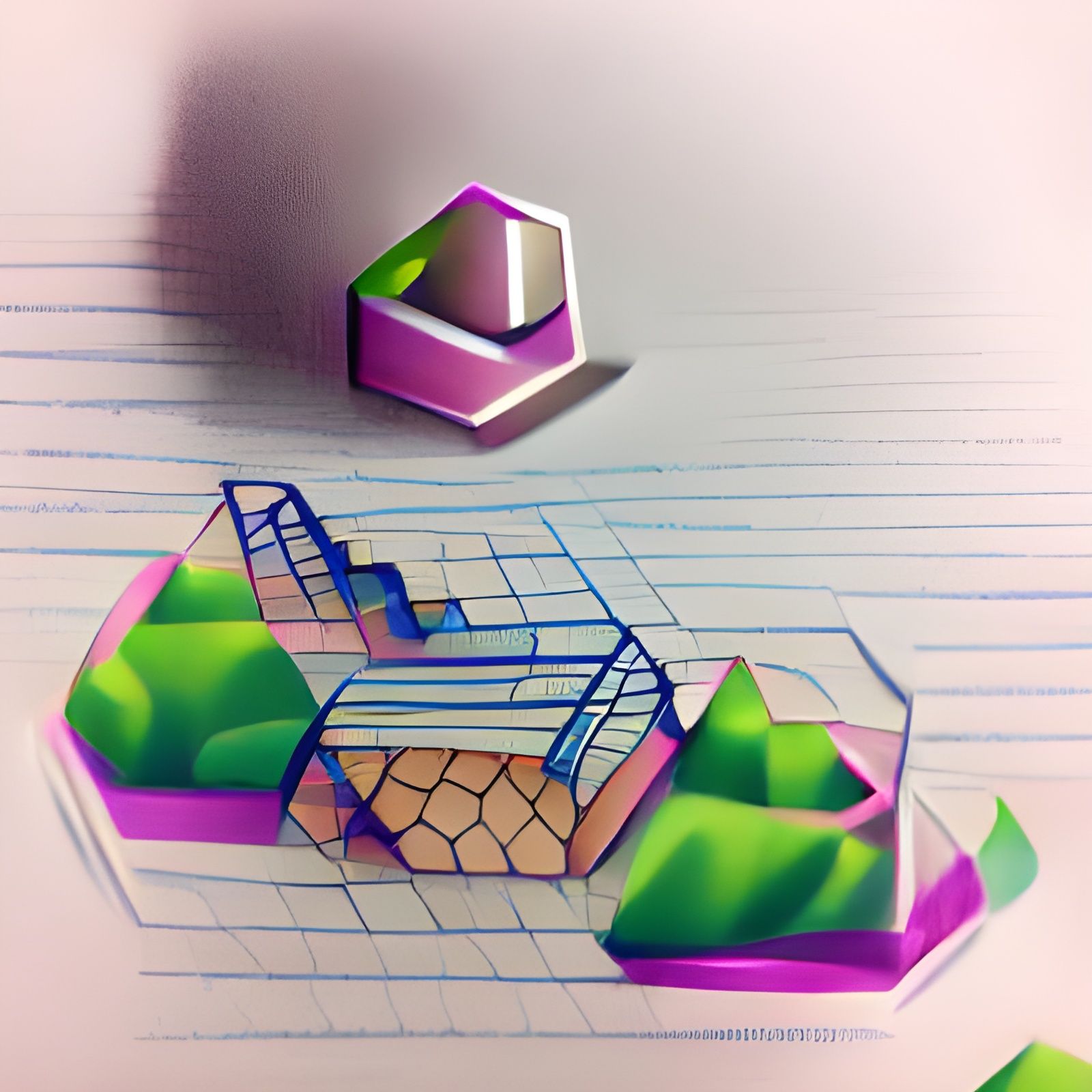 Isometric Projection Visual Representation