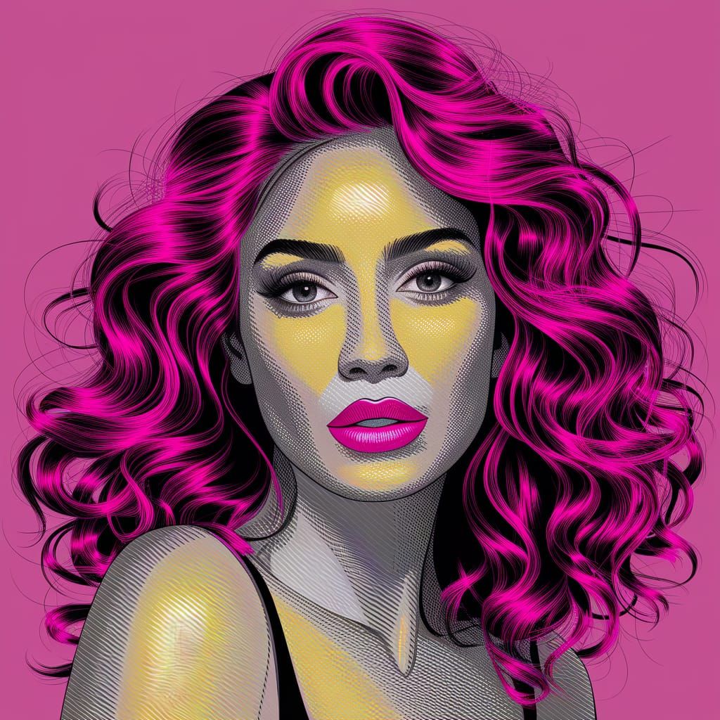 Lavish Magenta Seductive Yellow Abstract Texture