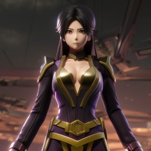 Lori Birdsong Portrait in Anime Style 3D Digital Art