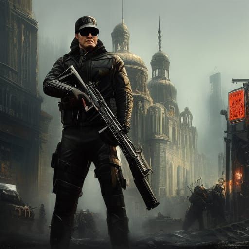 Ancient Assassin in Active Camo: Urban Concept Art