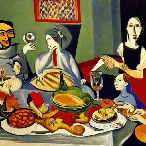 Thanksgiving Lobster Feast: Flemish Baroque Cubism