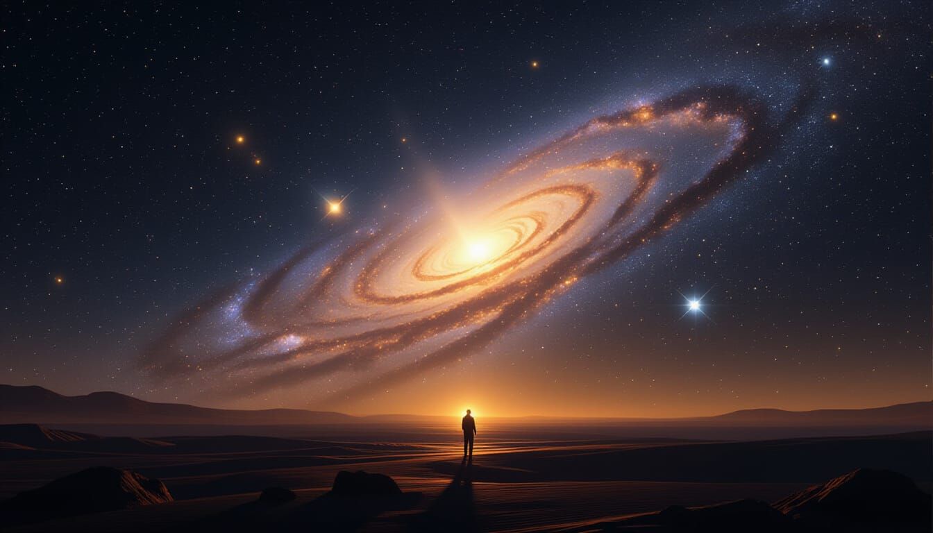 Spectacular Starry Sky Near Galactic Core