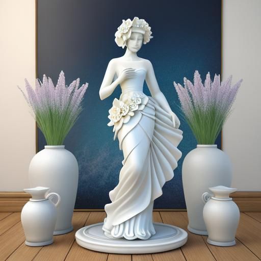 Mother-of-Pearl Flowers in 3D