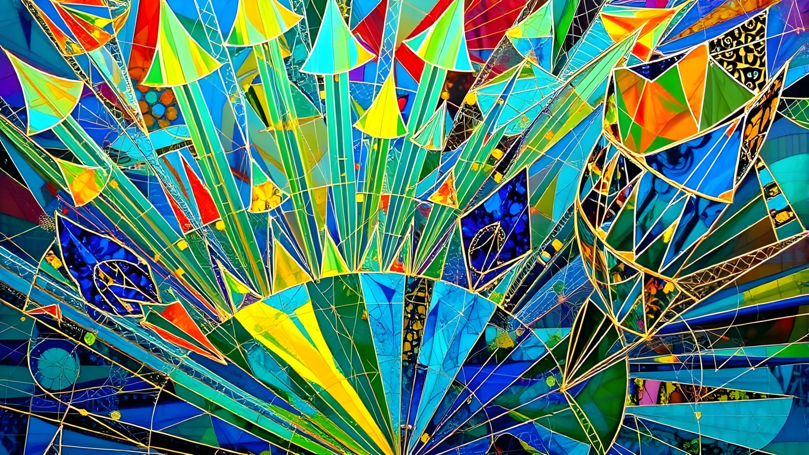 Dream Vision Stained Glass in Liminal Space