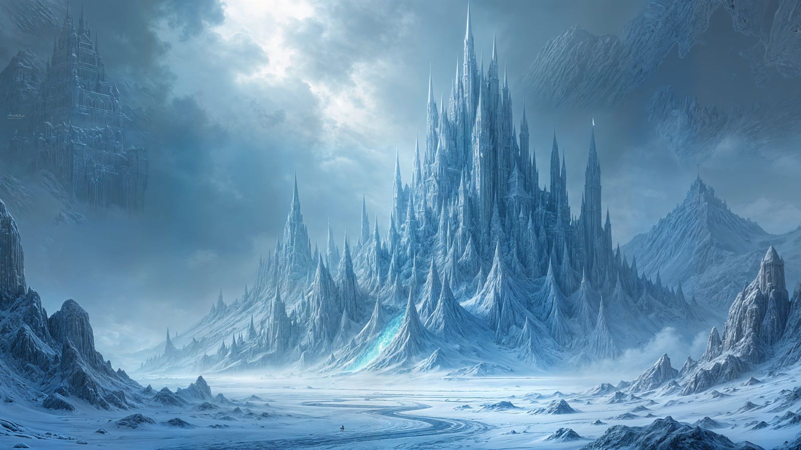 Desolate ice wasteland