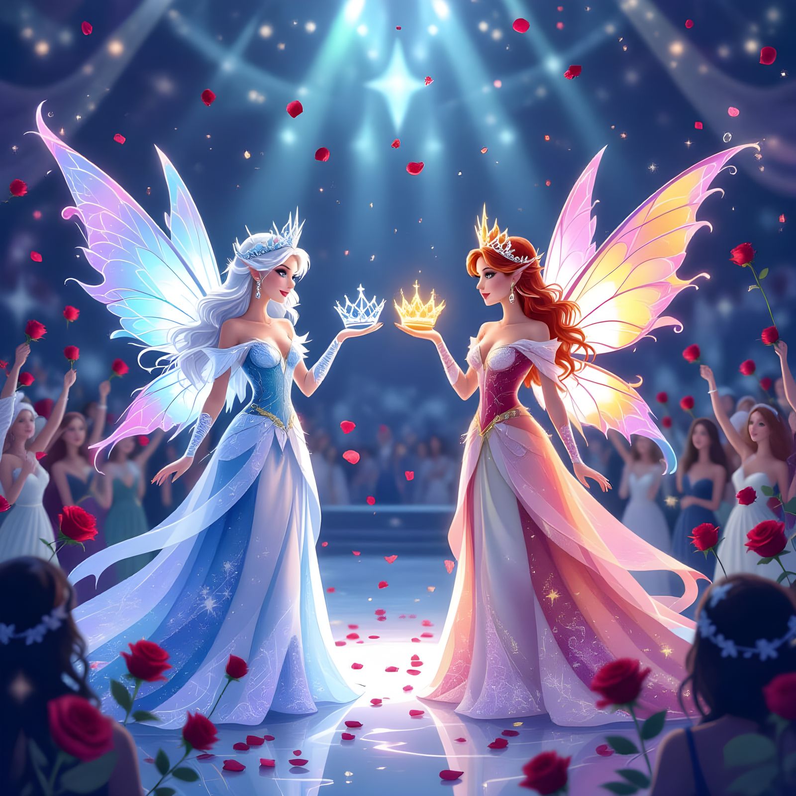 Ice and Fire Queens Offer Peace in Whimsical Watercolor Aren...