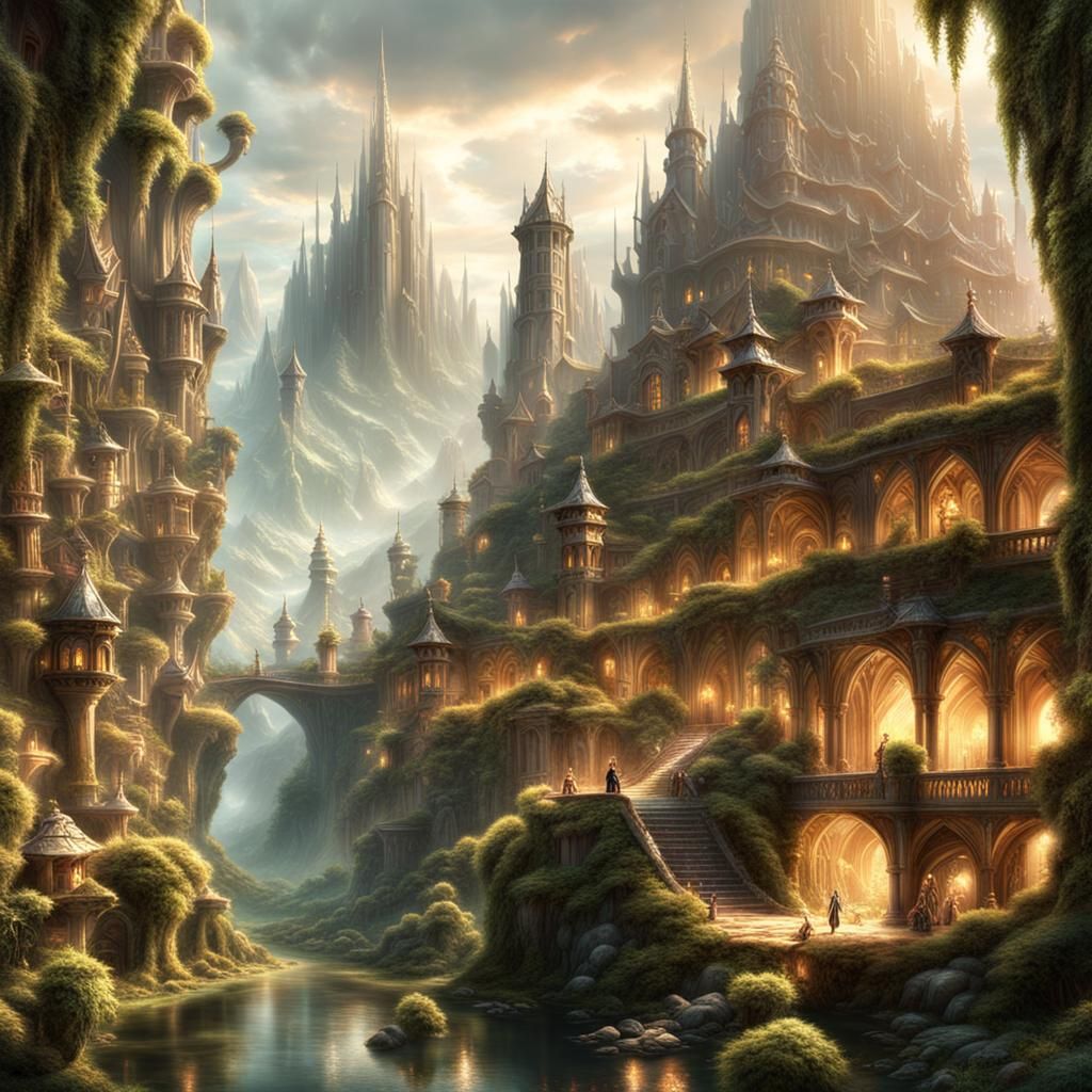 Enchanting Elf World with Elves and Pixies