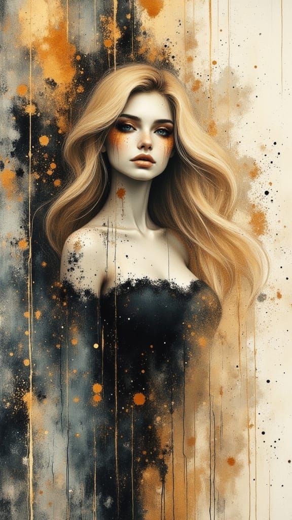 Surreal Swedish Goddess in Gothic Romantic Style