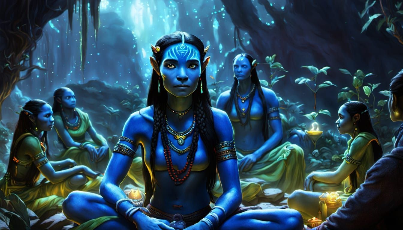 Na'vi and Mother Eywa on Pandora