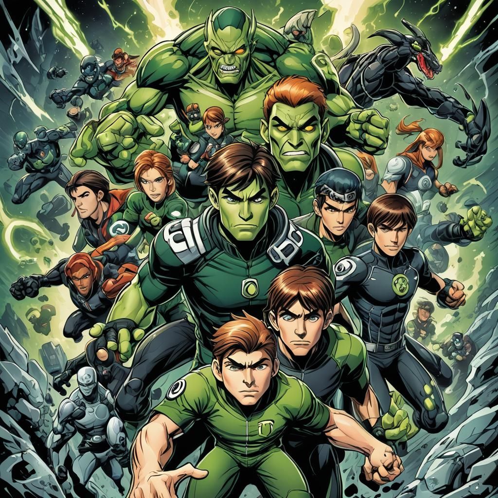 Ben 10 Comic Book Art
