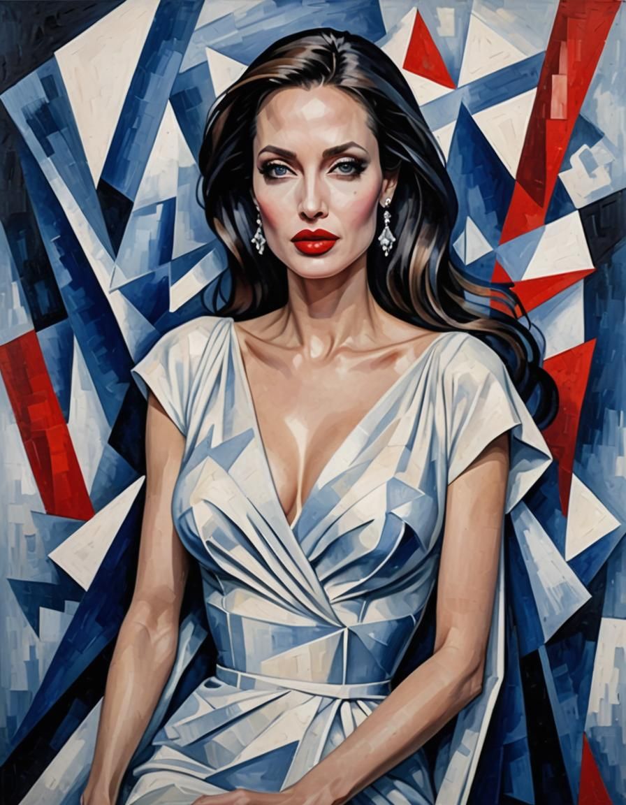 Artistic Portrait in Oil Painting Style