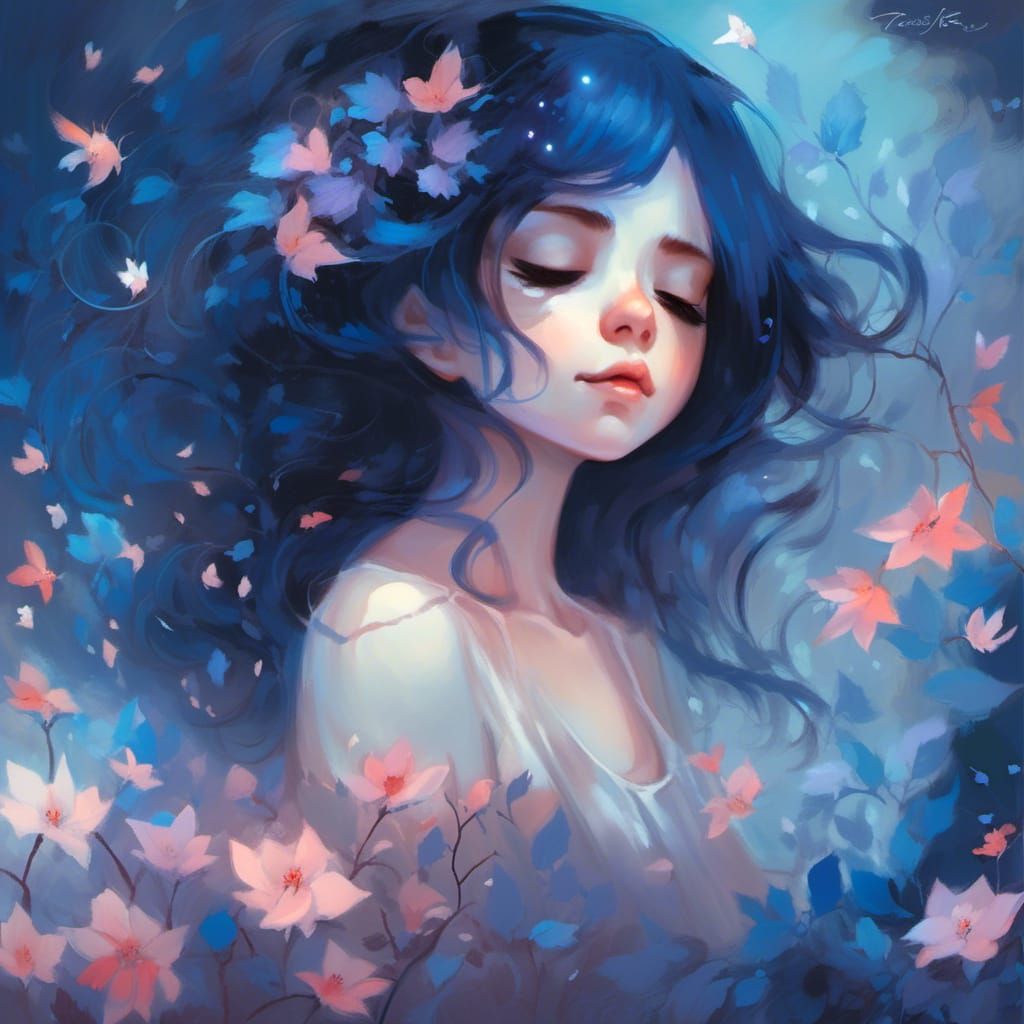 Dreamy Lullaby: Digital Art for Relaxation