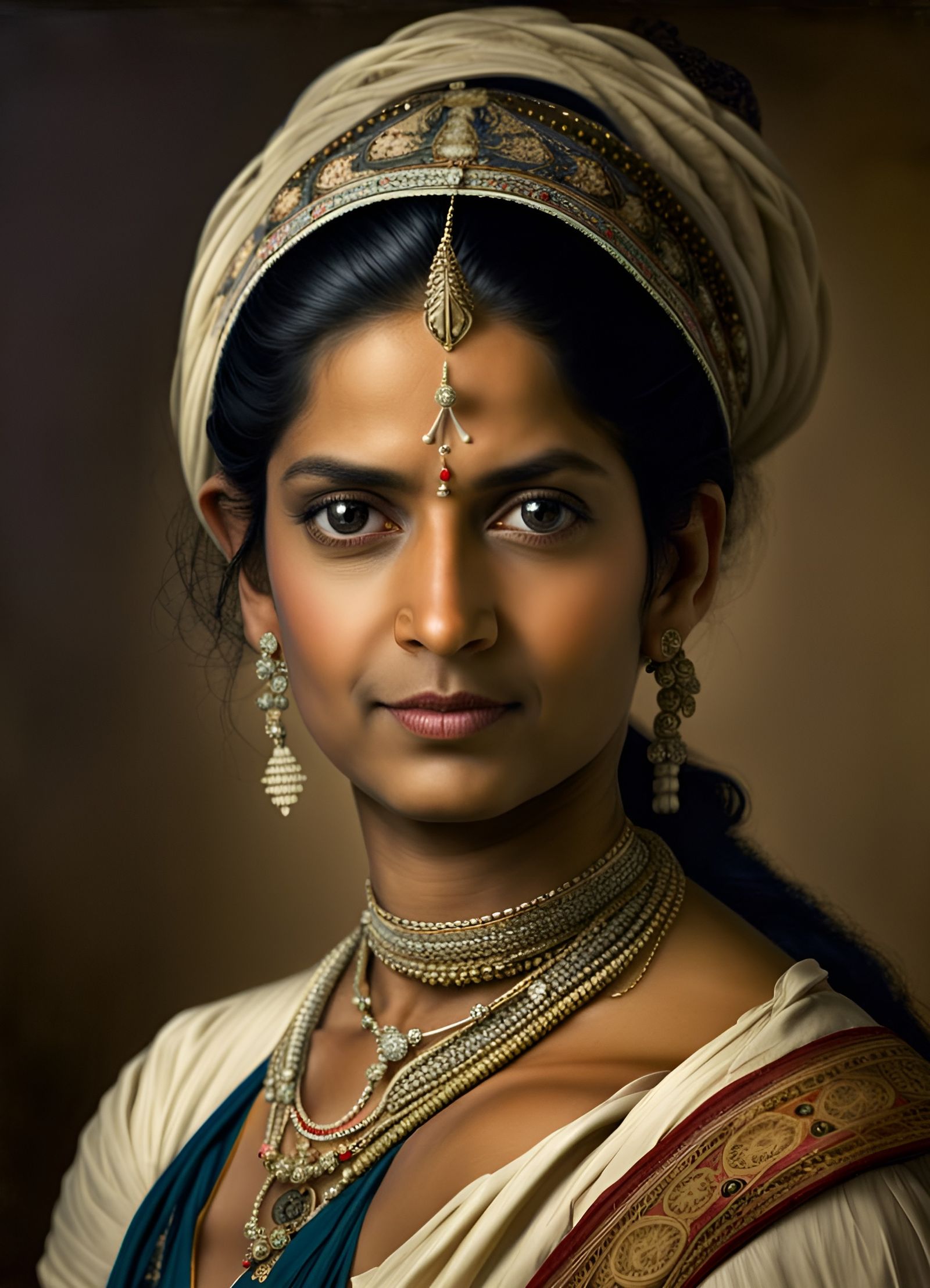 18th Century Portrait of an Indian Noble Woman