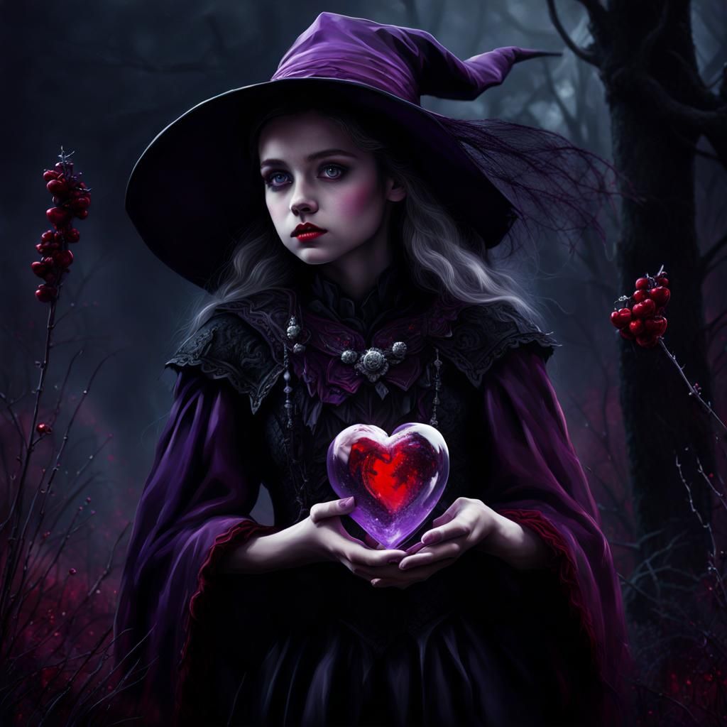 Young witch will give her heart