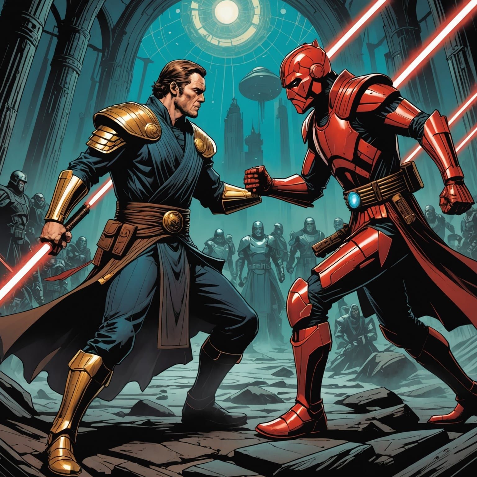 Epic Battle: Comic Book Art by Brooks and Mumford