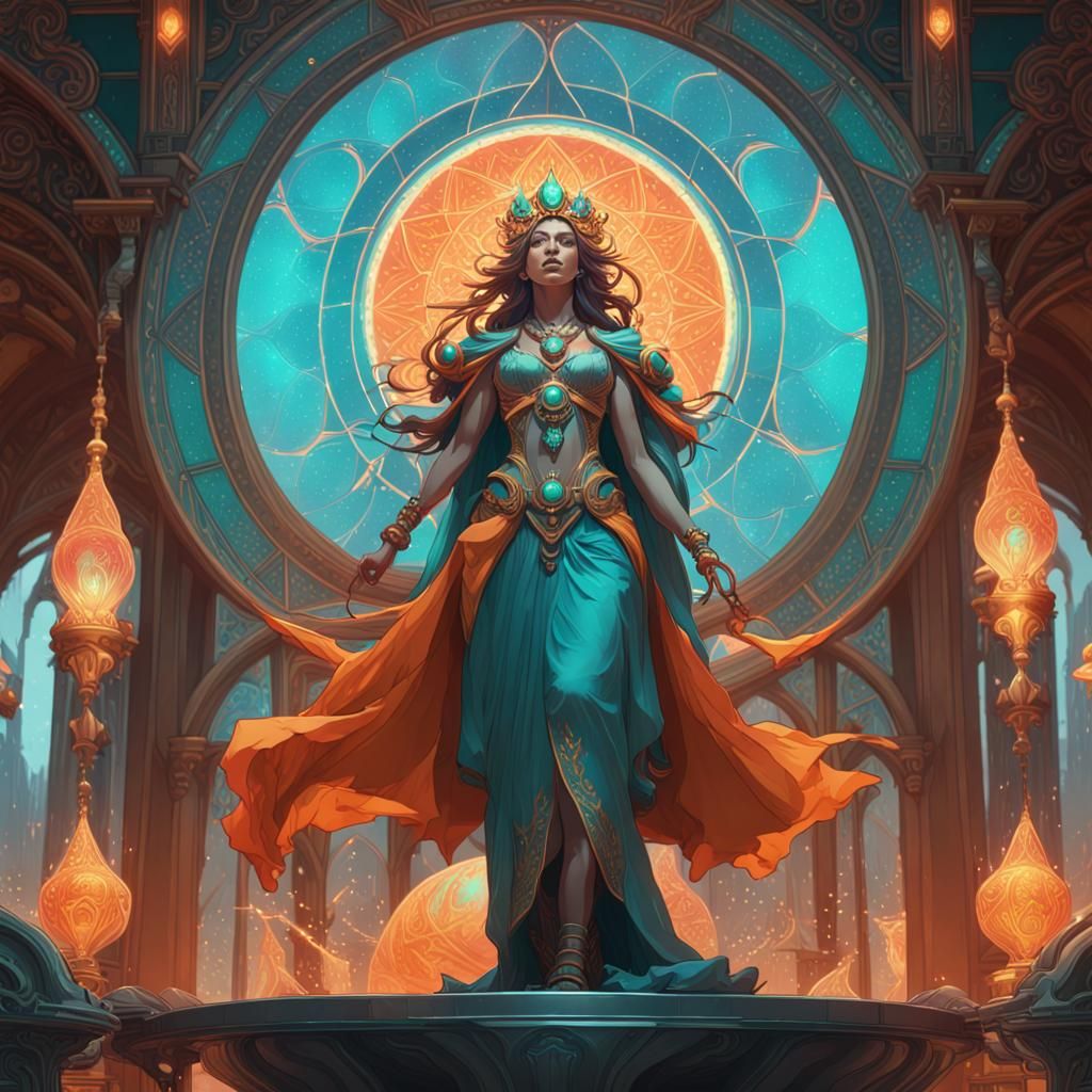 The Meridian King: Cosmic Fantasy Art