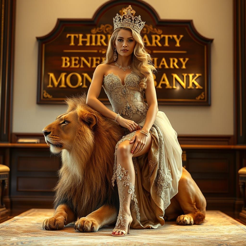 Regal Empress in Haute Couture Splendor
