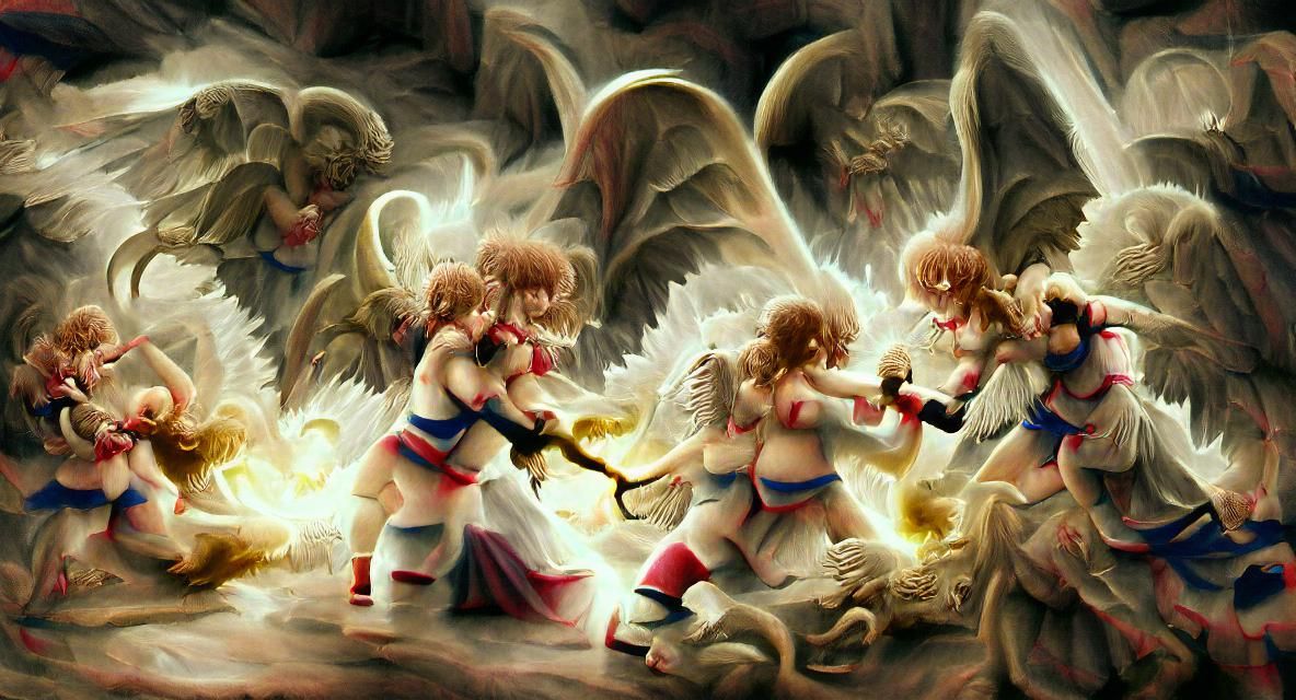 Angels and Demons Clash in an Epic Battle