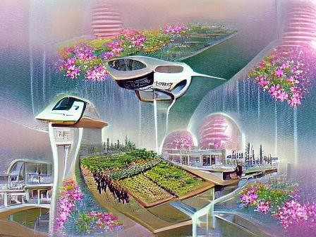 Futuristic Utopia Cityscape