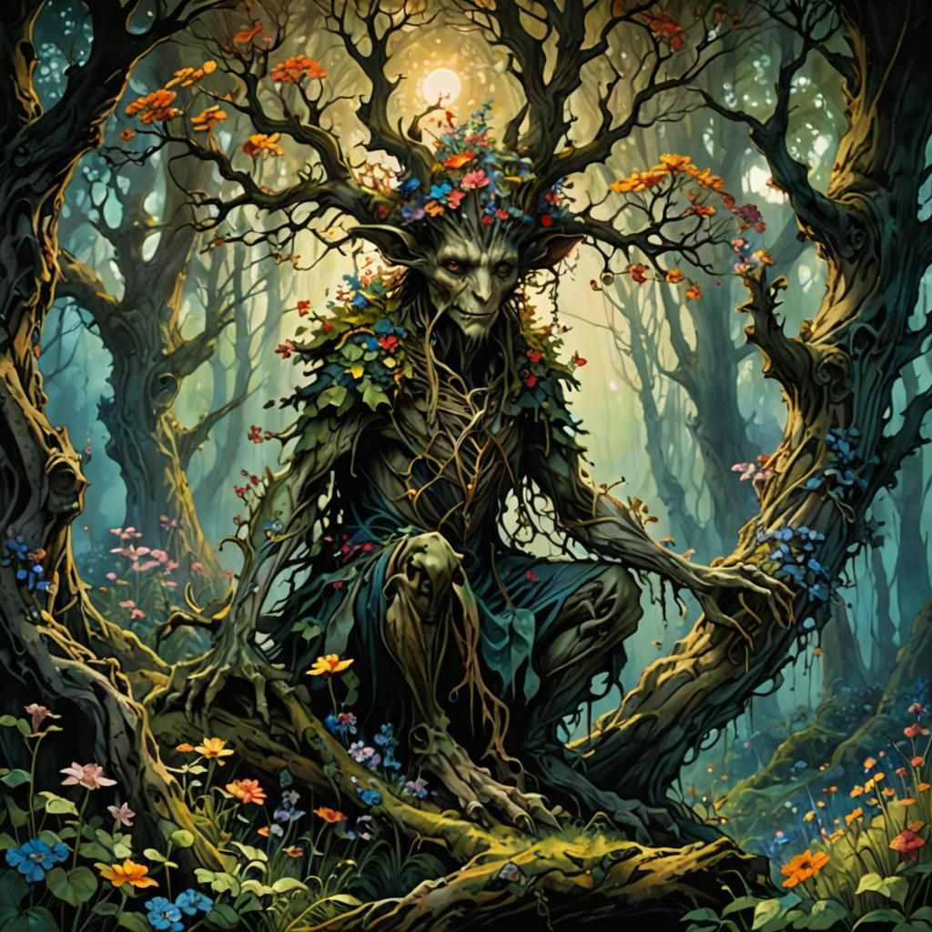 The Green Man of the Andrevos wilderness
