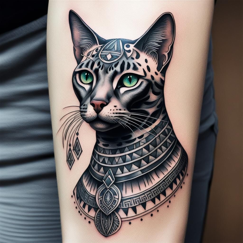 Egyptian Cat tattoo