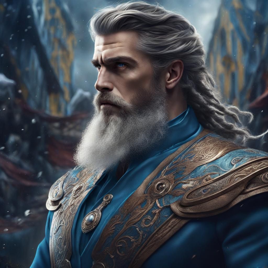 Elegant Norwegian Ventrue in Detailed Matte Painting