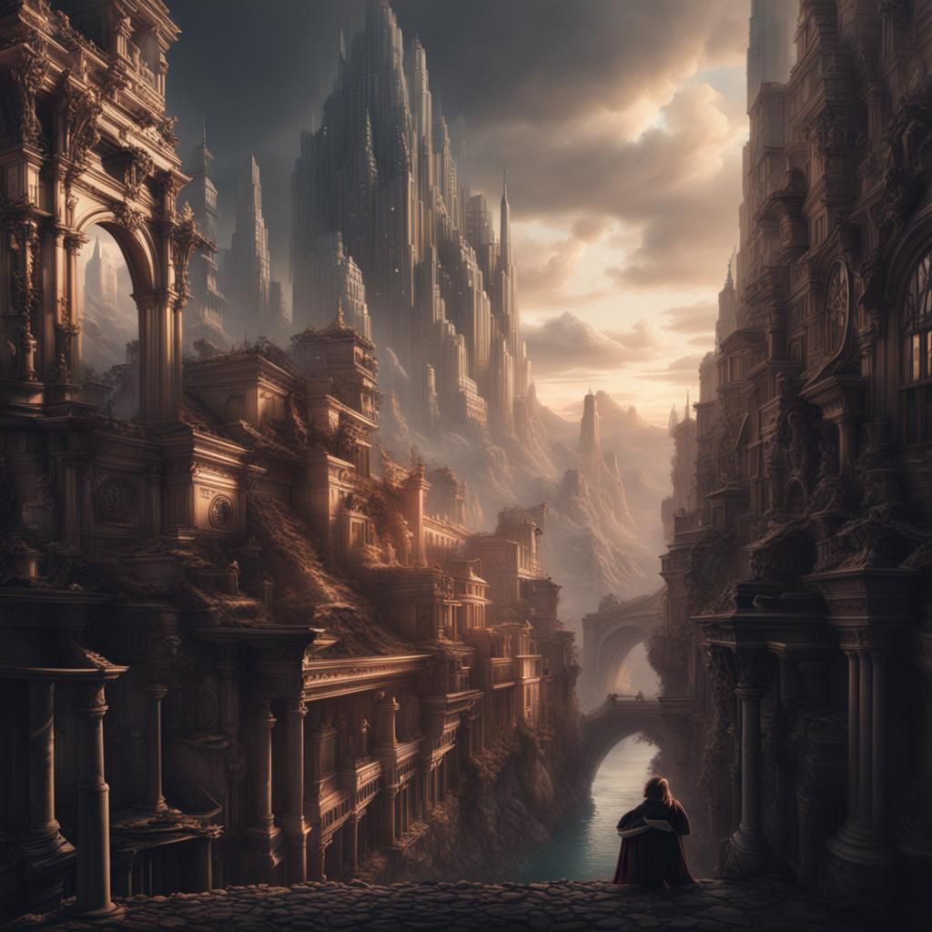 Facing the Future: A Dramatic Digital Painting