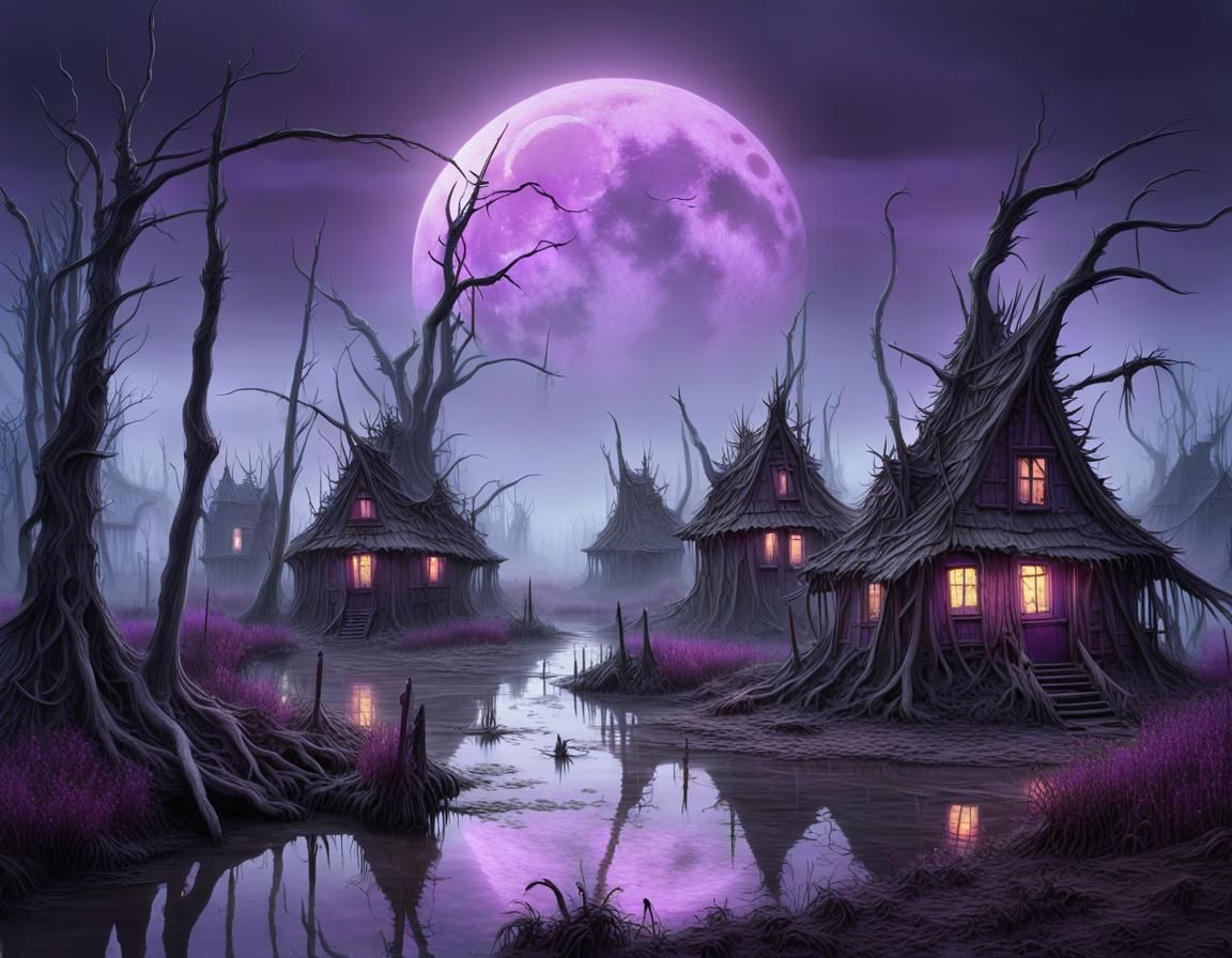 Terrifying Witches Village in Haunted Swamp