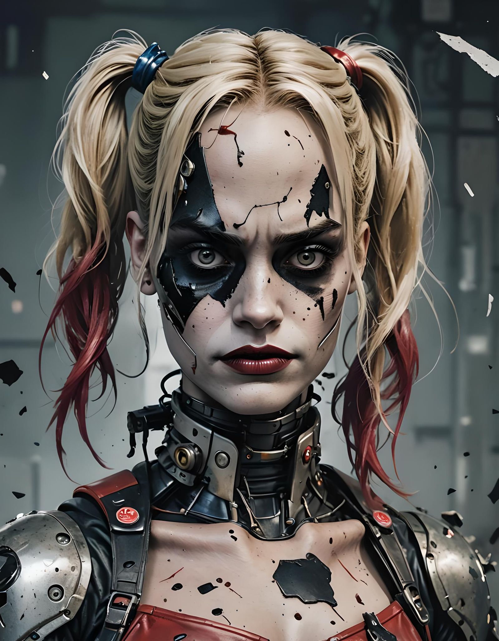Damaged Cyber Harley Quinn Reveals Sad Reality