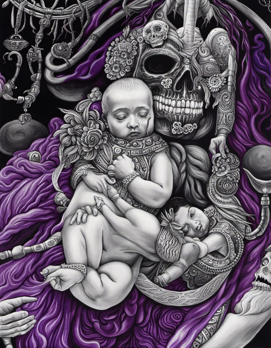 Santa Muerte and Inca Mummy in Ayahuasca Vision