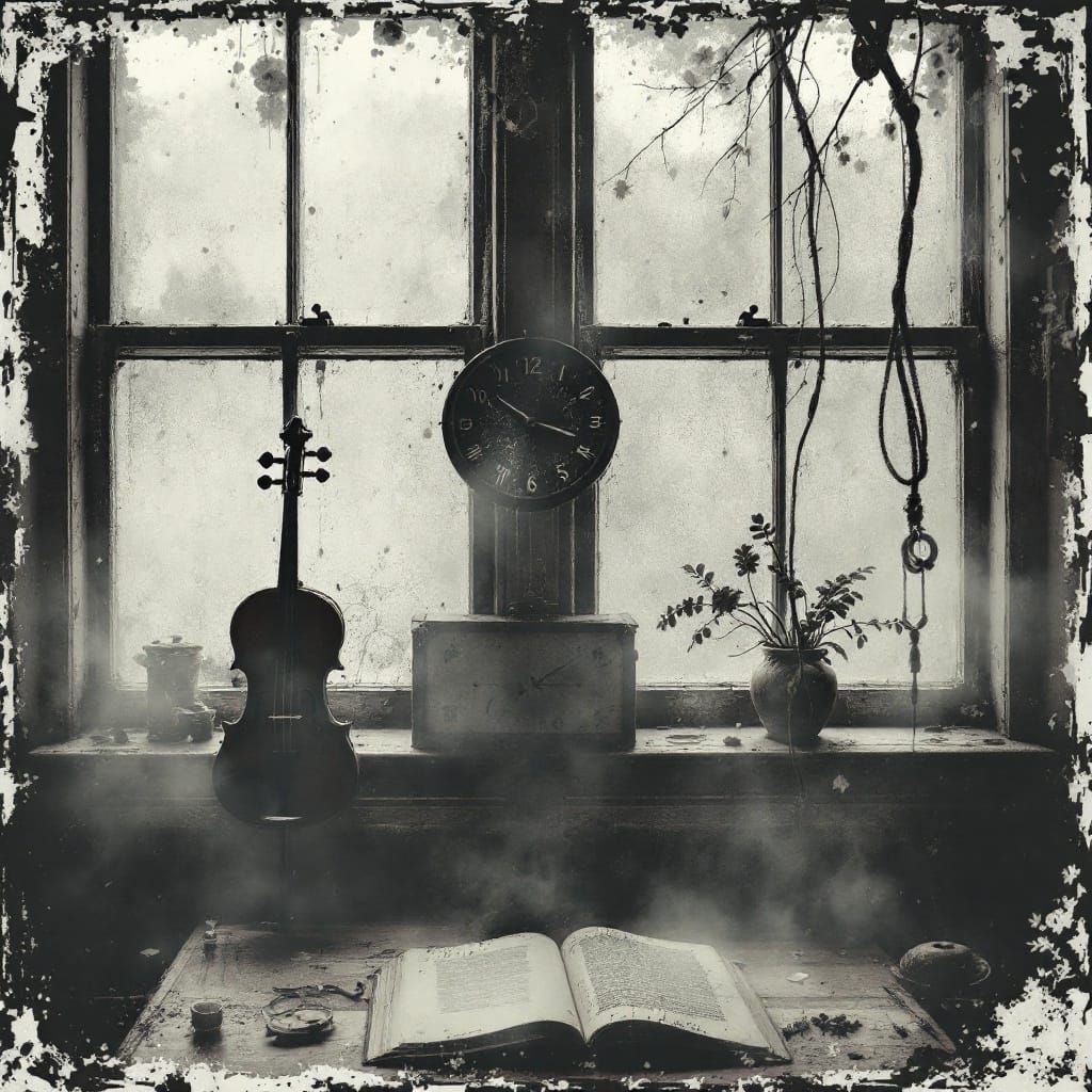 Ethereal Violinist in a Misty Dreamscape