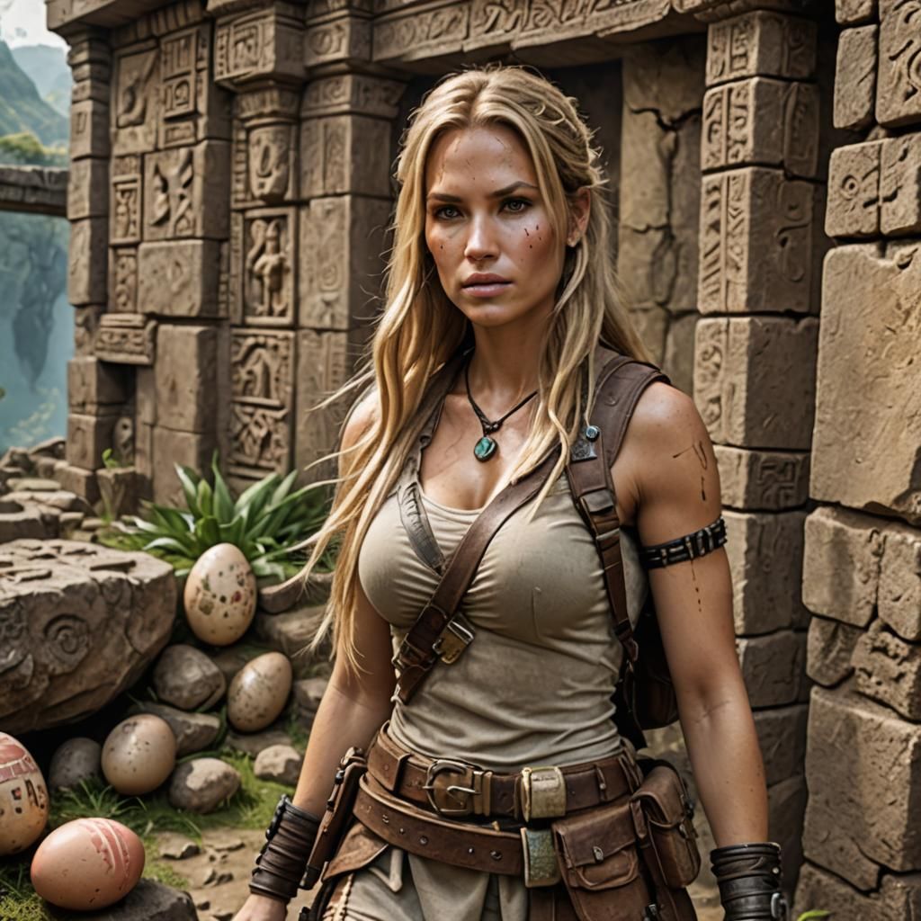 Easter Egg Hunt in an Aztec World Adventure