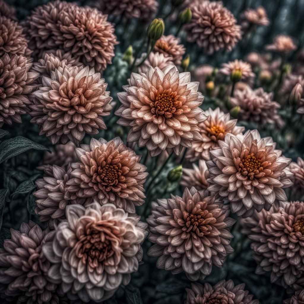 Hyperrealistic Flower Garden in Cinematic Style