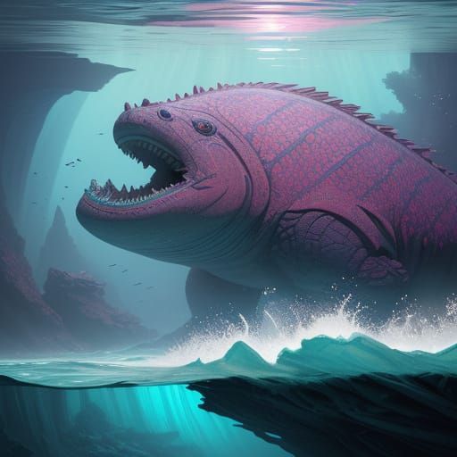 Ethereal Aquatic Masterpiece: Tidemind Glides Through Crysta...