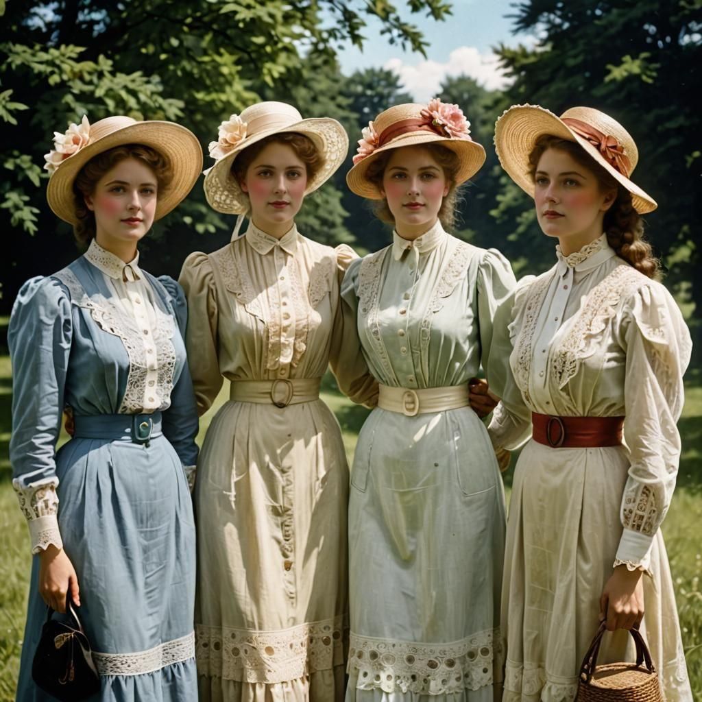 Edwardian Summer: Women in Lace and Shirtwaist