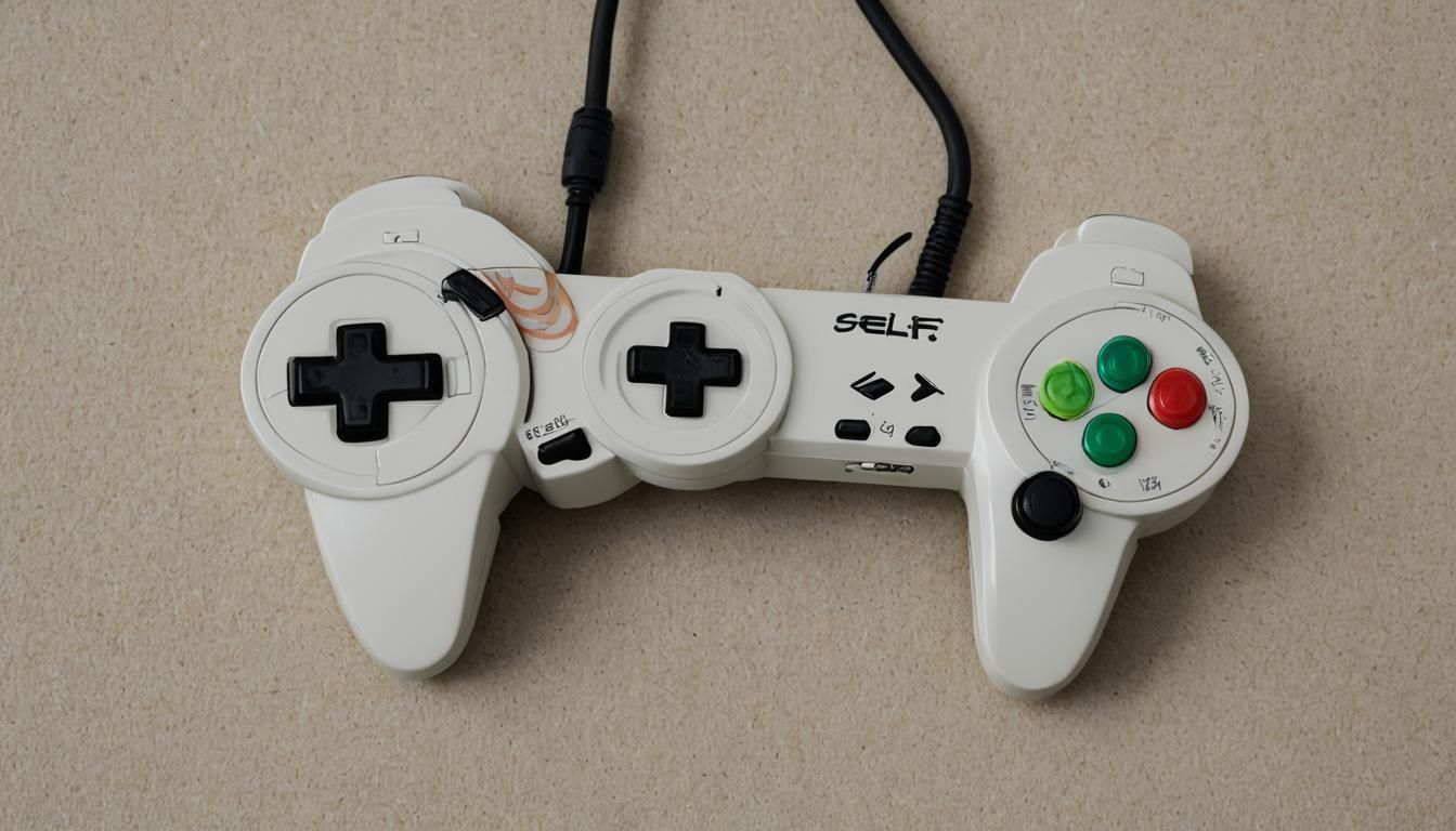 Video Game Controller with "Self" Graphic