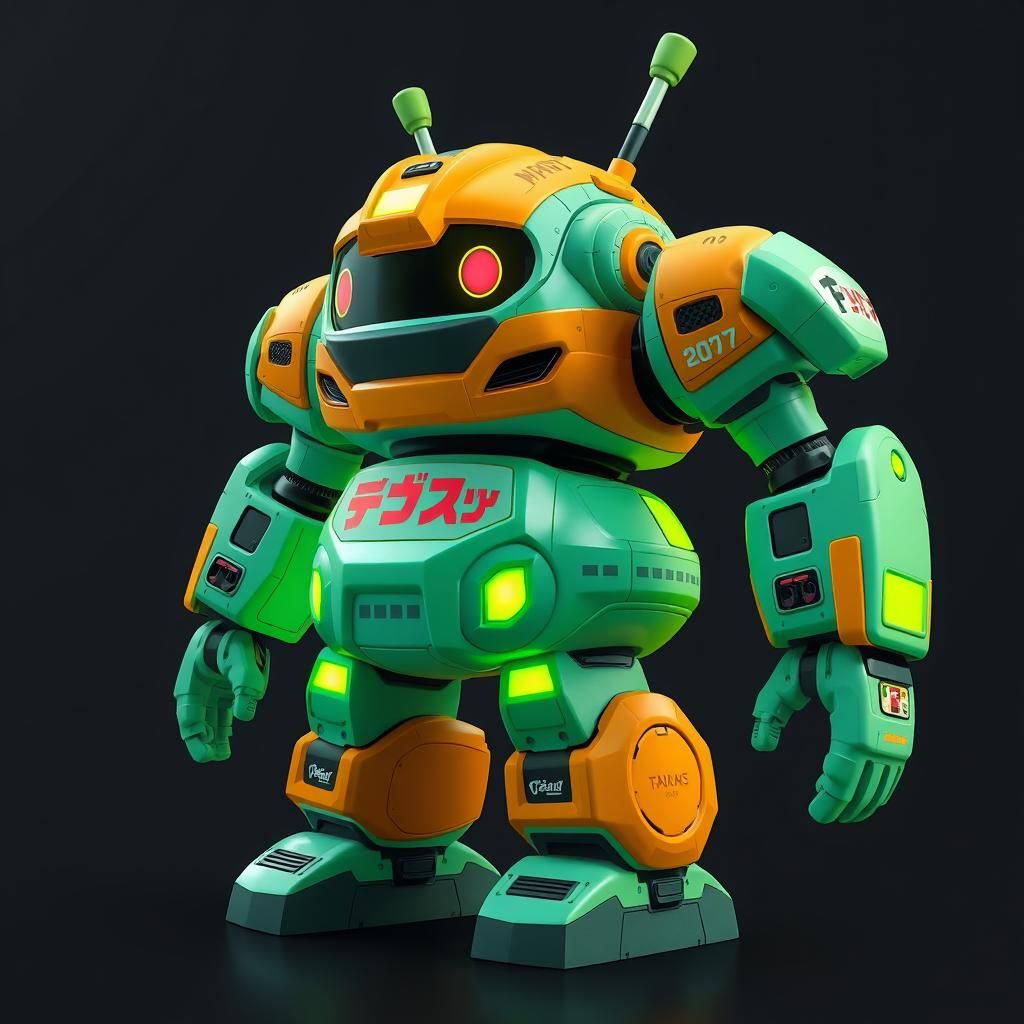 Robot Design in Wipeout 2097 Style