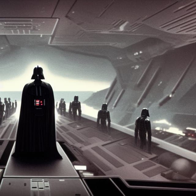 Darth Vader Oversees Imperial Fleet