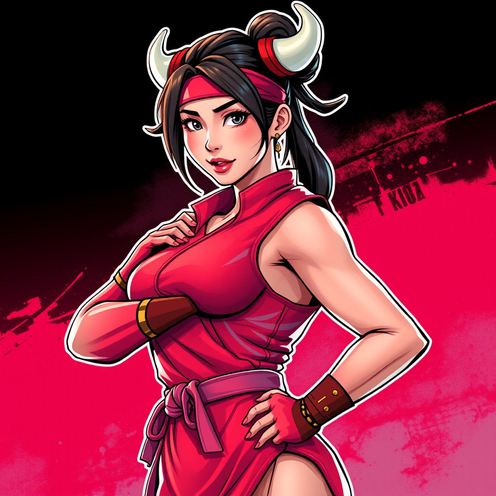 Chun-Li in Ruby Red Fortnite Outfit
