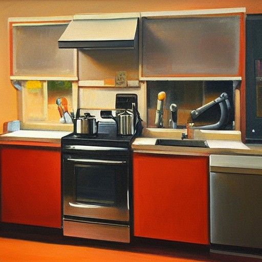 Kitchen Gun and Derek Baum as Oil Painting