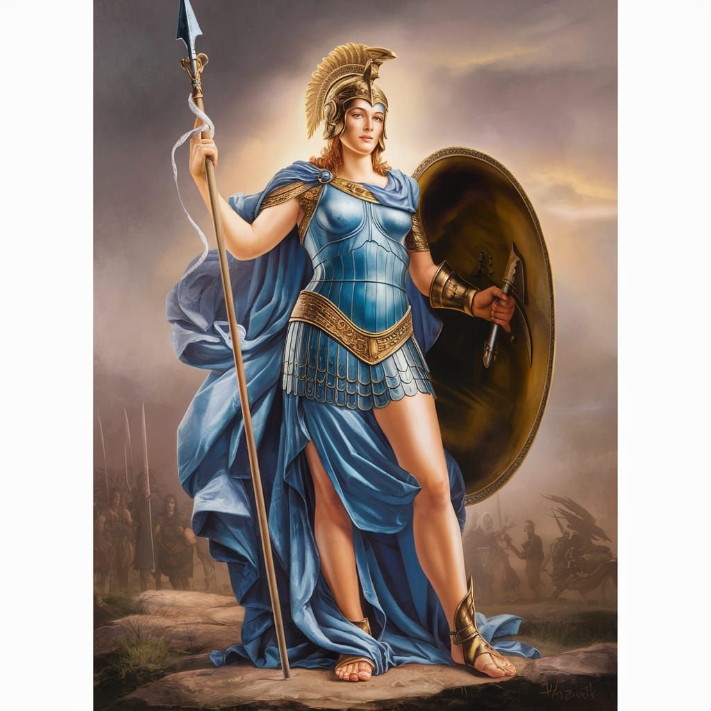 Athena: Goddess of War and Wisdom in Armor