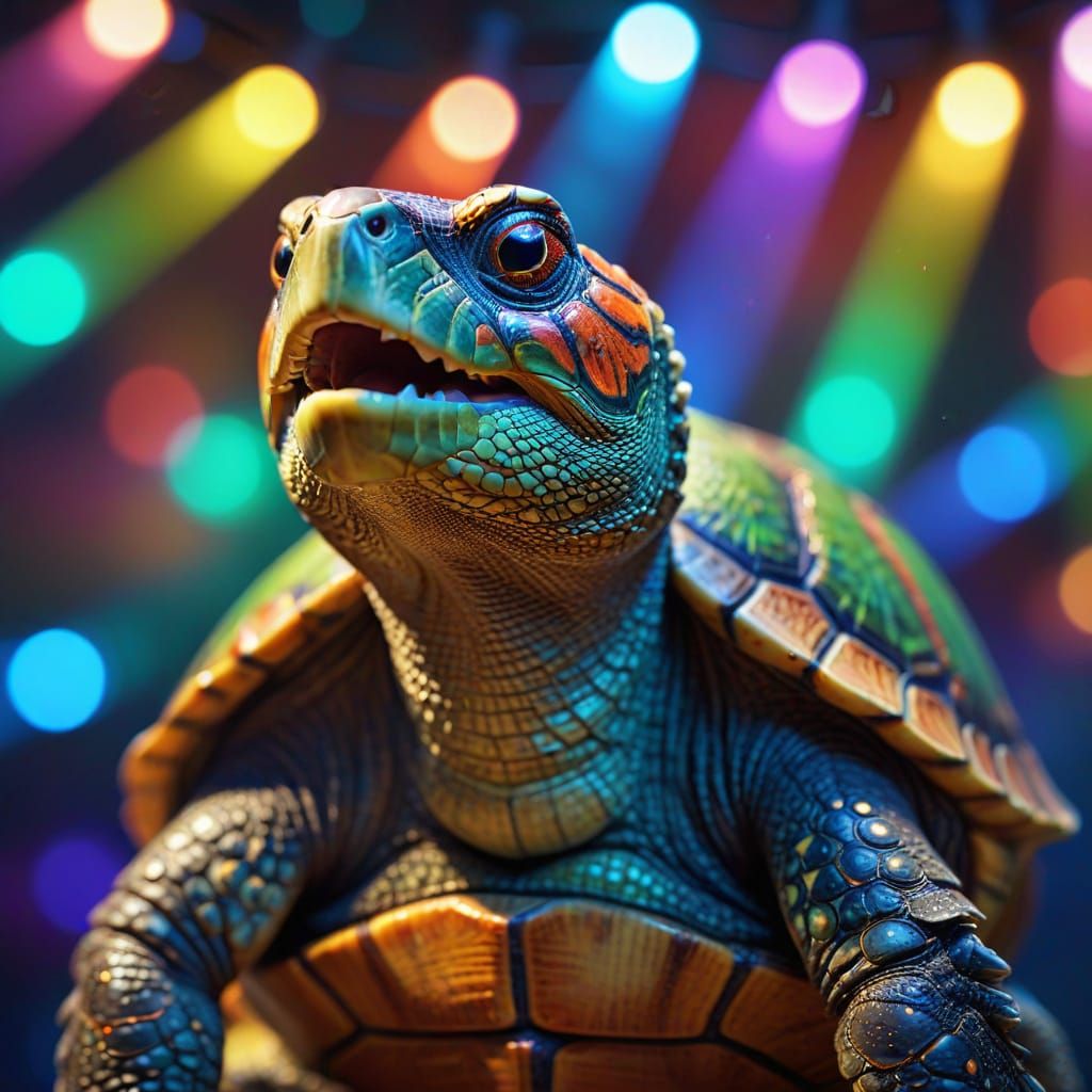 Singing Turtle in Musical Fantasy Setting