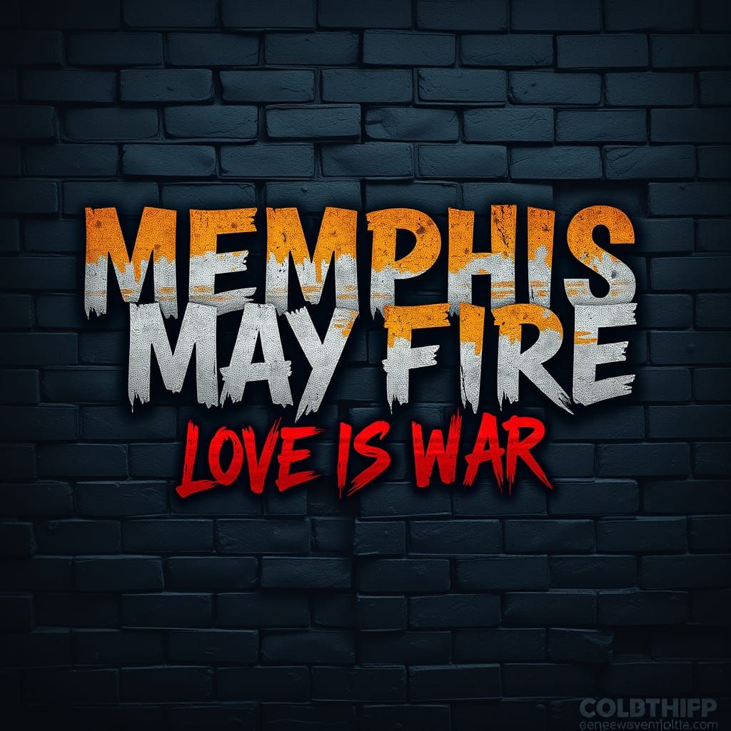 Gritty Deathcore Graffiti Art in Dark Industrial Style