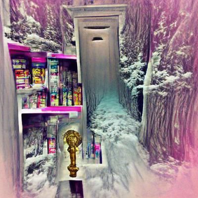 Enchanted Winter Forest Landscape